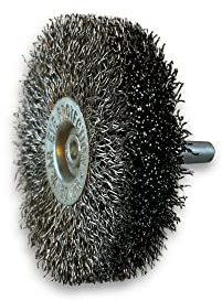 Kibros Lot 10 brosses circulaires tige Ø 60 mm inox dur 18 mm | Fil inox dur Ø 0,30 mm, 3 rang(s), tige Ø 60 mm, pour perceuse ou visseuse à mandrin.