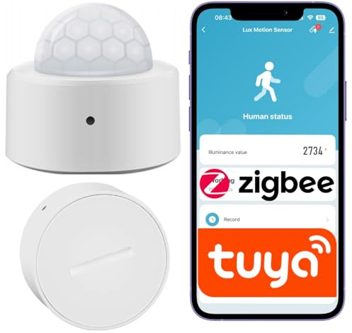 Sone Smart One Détecteur Mouvement ZigBee Tuya PIR 33x27mm | 120°, passerelle requise, cr2450, intérieur, home assistant