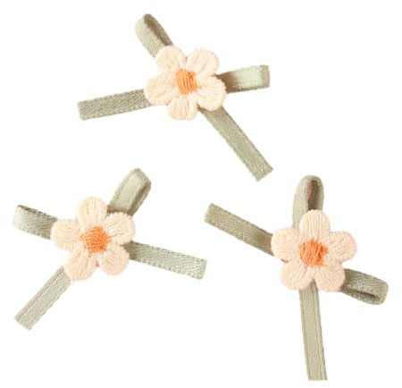 Whakano 20 Stück Blumen Schleifen 2 x 3cm,Blumen Bögen Deko Schleifen,Spitzenschleife Grün,Mini Band Bowtie für Nähen,Party,Hochzeit Deko,Karten,DIY Basteln,Geschenk,Haar-Accessoires,Kleidung,Tasche