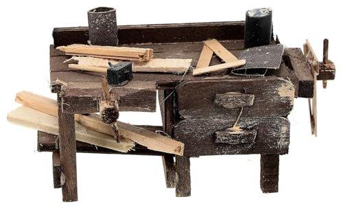 Schreinerbank Krippe 14 cm Neapel, 8x12x5 cm