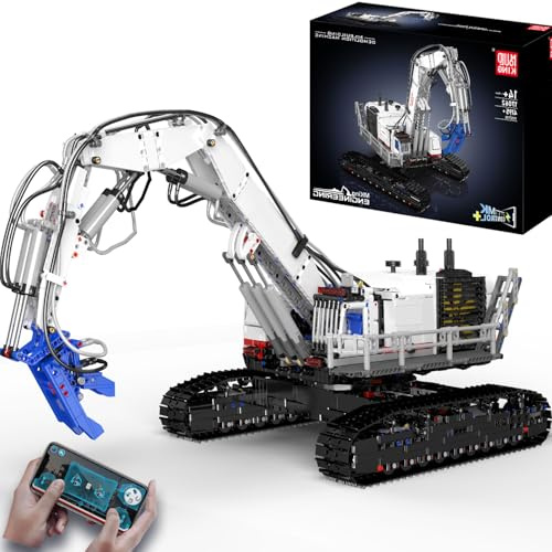 Mould King 17062 Tecnología Grúa Bloque Juguete, 4195 Piezas Tecnología Control Remoto Grúa Camión Grúa, Alta Tecnología Maqueta Bloques Regalo de Cumpleaños para Adolescentes