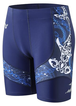 HUGE SPORTS Men’s Swim Jammer UPF 50+ Quick Dry Chlorine Resistant | 4-way Stretch Breathable Lightweight Performance Compression Fit