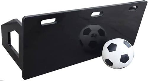 TUODENG Soccer Rebounder Board Soccer Wall Kick Back Trainer mit 2 Rückprallwinkeln, Stabilität und Haltbarkeit - Fußball-Trainingsgerät für Ballpassing und Bounce-Back-Training,Schwarz