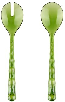 Guzzini - Vanity, Salatbesteck, Seerosengrün, aus Bio-Based San und Bio-Based SMMA - Wasser