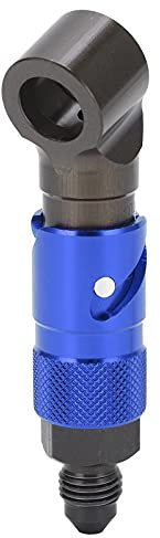 Ldafava Bremsleitung Schnellfreisetzungsanschluss Adapter Anpassung gebogener Universal Ölbrennstoffflüssigkeitsschlauch Hochfestigkeit Aluminiumlegierung Auto Motorräder Blau