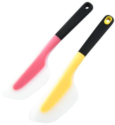 UTHCLO 2pcs Silicone Spatula Cream Spatula Butter Spreader Baking Tool Kitchen Gadgets