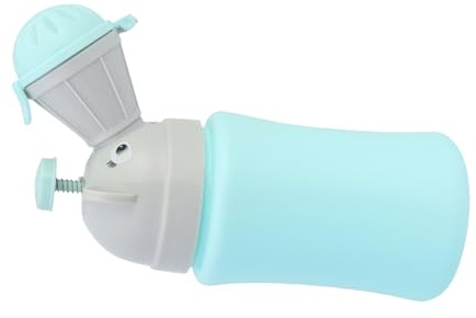 Kinder Urinalflasche für Auto und Draußen, Blaue Pp Variante | 1 Stück, Cartoon Form, Auslaufsicher Verarbeitet, Leicht Tragbar für Unterwegs