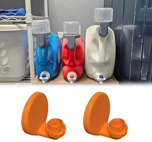 Detergent Drain [2 Pack]- Rack Laundry Detergent Cup Drain Rack - Universal Laundry Accessory for Easy soap Management and drip-Free Storage (for Tide & Clorox - for Fabric Softener)