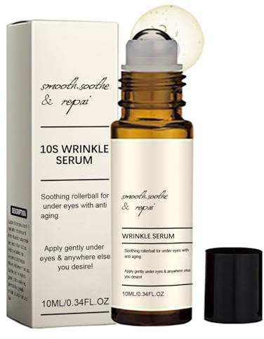 Liftora 10s Faltenserum, Augenringe Entfernen, Augen Roll On kühlend, Augenroller gegen Falten und Augenringe, Soforteffekt, Anti Aging Augenpflege Augenserum, Spendet Tiefenfeuchtigkeit (1PC)