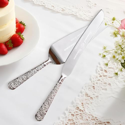 Mocessory Juego De Cortadores De Tartas con Cuchillo Y Servidor