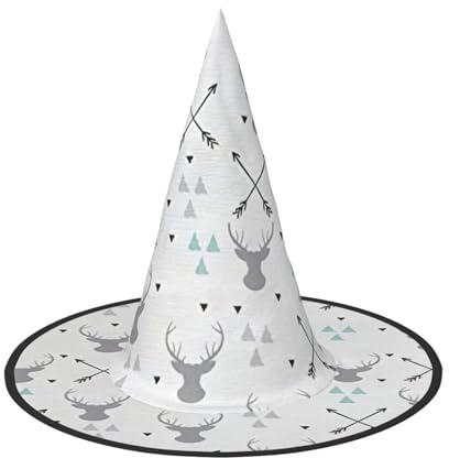 AYYQWE Jaktpilar trianglar rådjur. Tryck bekväm unisex karneval festhatt cosplay kostym maskerad firande