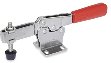 Ganter Normelemente | Horizontalspanner mit waagerechtem Fuß - GN 820-130-MC | Stahl | verzinkt, blau passiviert | 1 Stück