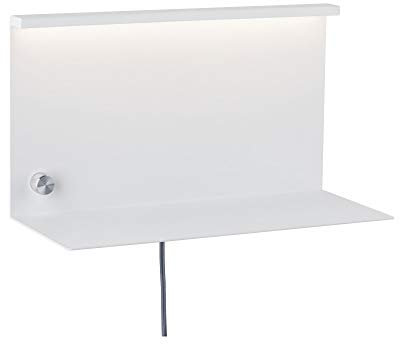 Paulmann LED Wandleuchte mit Ablage Jarina 4,5 W, Metall, 3000 K, 440 lm, Wandlampe