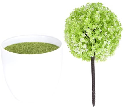 TOPBATHY Wohnkultur künstliche Blumen künstliche Pflanzen drinnen Dekor Anlage Ball aus künstlichen Pflanzen Kleiner Baum Pflanzenkugel gefälschte Bonsais schmücken Topfpflanze