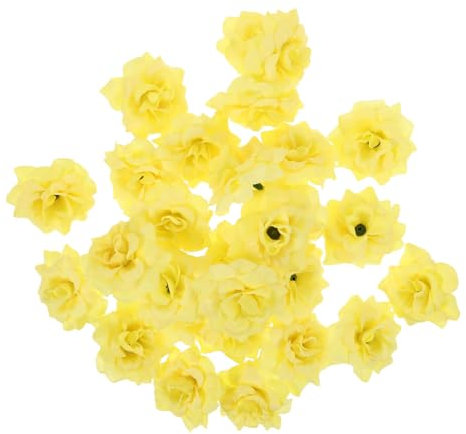 Alipis 100 Pz testa di fiore di seta funerale rose di schiuma casa pieces cmr Ghirlanda da esterno mollette teste di fiori fiore di rosa artificiale bohémien rosa finta per