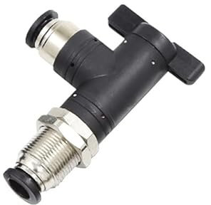 BUC BUL BUM BLM4 6 8 10 12mm Pneumatic Fitting Quick Connector Air Tube Connector Manual Valve Steering Switch Manual Ball Valve(BLM,8mm)