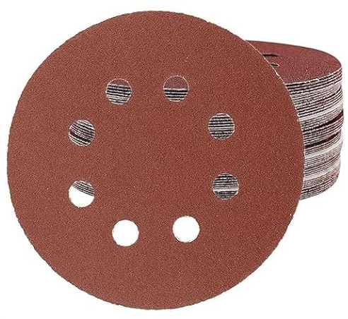 Disques Abrasifs 125mm Grain 80 Papier Poncer 50 PièCes 8 Trous Disque Poncage Pour Ponceuse Excentrique