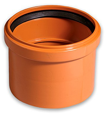 Gebr. Ostend. Kunststoffe GmbH KG-Aufsteckmuffe DN 160 PVC-U orangebraun RAL 8023