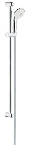 Grohe Tempesta 100, dusch- och duschsystem – duschstångsset, 3 stråltyper, krom, 27796001