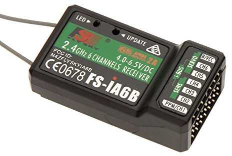 FlySky FS-iA6B Receiver 6CH 2.4G AFHDS 2A Telemetry Receiver - Black