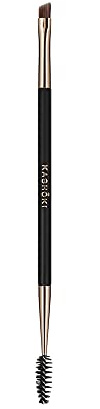 TB TOOLS FOR BEAUTY T4B KASHOKI 412 LASH BROW BRUSH Doppelseitige Pinsel, Augenbrauenpinsel und Wimpernpinsel, aus Taklon-Borsten, Langlebig, Schwarz und Gold, Make-up Werkzeug