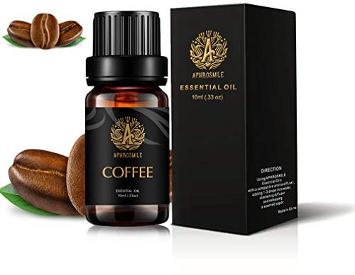 Aromatherapie Kaffee ätherisches Öl für Diffusor, 10ml 100% reiner Kaffee ätherisches Öl für zu Hause, Massage, Kaffee ätherisches Öl für Haut & Haarpflege, Luftbefeuchter