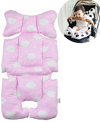 Eyand Kinderwagen Kissen - Bequemen Neugeborenen Kopf Körperstütze für Kinderwagen, Baby-Sitzauflage-Unterstützung erstellen für Tiny Baby in Autositz, Kinderwagen, Kinderwagen, Babytrage (Wolke)