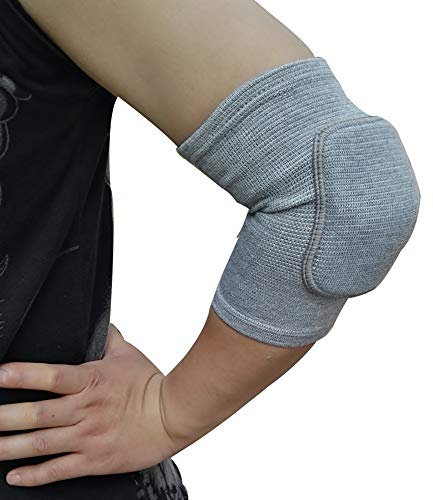 Omenluck 1 Paar Sport-Ellenbogenbandage, Armstütze, Basketball, Volleyball, Ellenbogenschoner für alle Sportarten