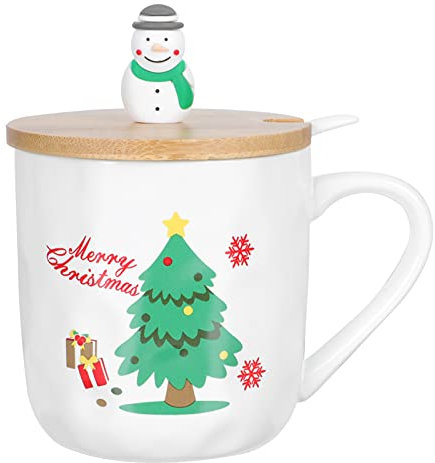Cabilock Weihnachttasse Mit Weihnachtsmotiv Keramik Becher Exquisiter Becher Für Weihnachten Zarter Mit Weihnachtsmuster Langlebiger Für Milch Kaffee Getränke