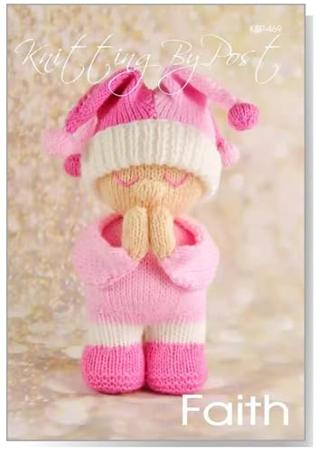 Knitting by Post Knitting Pattern Faith the Dolly from Our Cute Doll is Ready for Bed and Saying Her Prays. Ready to Knit in White, Pink and Cream