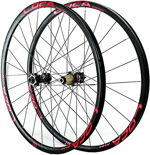 ZECHAO 26/27,5 / 29in MTB Vorderes Hinterrad bis ACH Achse Fahrrad-Radsatz 8/9/10/11/12 Geschwindigkeit Schwungrad Hybrid Scheibenbremse Gerade ziehen Wheelset (Size : 27.5INCH)