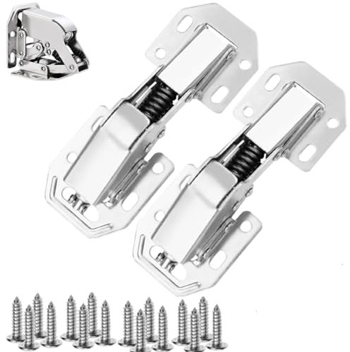Lyoveu Cerniere per Ante di Armadi E Mobiletti da Cucina, Cerniere per Ante Cucina 90 Gradi, Cerniera per Ante Senza Foro Incasso,Cerniera per Mobili con Viti della Cerniera per Porte Mobili, Armadi