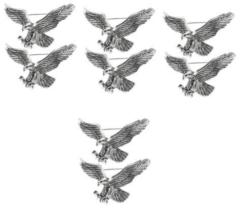 AOKWAWALIY 8 Stk Adler Brosche Usa Reversnadel Adler Anstecknadel Frauen Anstecknadel Mit Tiermotiv Stift Mantelbrosche Schalverschlussnadel Taschen Jacken Brosche Tierabzeichen