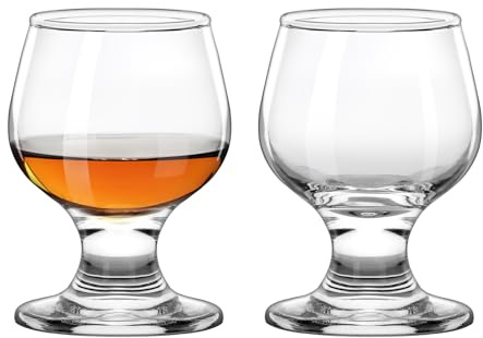 REUJIHXY 2.5oz Mini Shot Glass Set Brandy Shot Glasses Tequila Shot Glass Clear Shot Glass Whiskey Glass Cup Tasting Glasses Mini Glass Sherry Glasses for Whiskey Brandy (2)