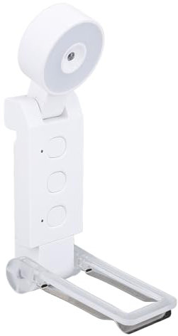 Dimmbare, Ansteckbare LED-Lesezeichenlampe mit 6 Helligkeiten und Speicherfunktion, 5 Farben, Wiederaufladbares USB-Buchleselicht mit Timer, Faltbar, Tragbar, Zum Lesen von (White)