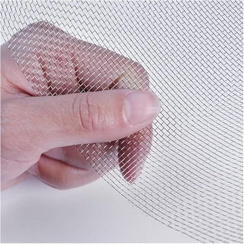 Rete Metallica a Maglia Fine Inox 304, Filtro per Prese d'Aria, Griglie di Ventilazione, Finestre E Recinzioni, Perfetta per Casa, Giardino (Silver 1.2x2m)