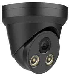 KKENZA Telecamera IP IPC-8MP HD Nera Poe Custodia in Metallo Microfono Integrato Video di sorveglianza a Colori con Visione Notturna for IP 4K 10CH NVR