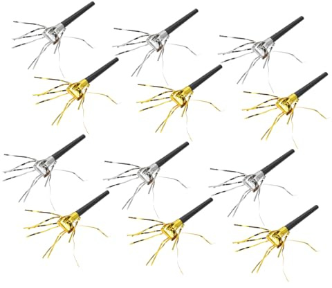 FRCOLOR 40 Piezas Silbato De Borla Para Fiestas Matracas De Plástico Artículos Para Fiestas