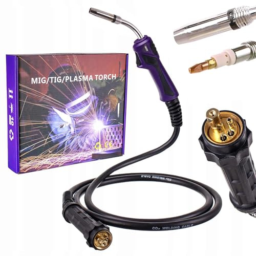 TC TECHNIC – MIG/MAG Welder Torch, Arc Welder Gun – Complete Accessory Set, Universal Mounting, Total Length 5 m, Euro Connection – Handle with Swivel Joint.