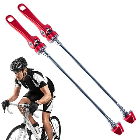 Cierres Rápidos de Buje para Bicicleta | Delantero y Trasero Para Bicicleta de Carretera | Piezas de Repuesto Accesorios para Ciclismo para Cambio de Rueda en Carretera Montaña Turismo