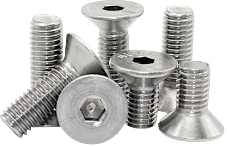 M5 M6 Senkschrauben Senkkopfschrauben Edelstahl A4 V4A | Vollgewinde, Innensechskant ISK, ISO 10642 DIN 7991, EHK