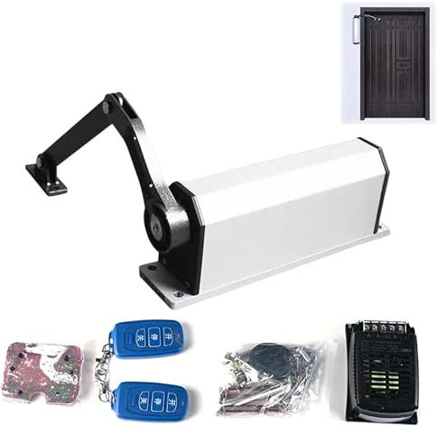 Cierrapuertas automático, cierre de puerta eléctrico para uso doméstico y comercial, amortiguador de puerta lateral de cierre suave con control remoto
