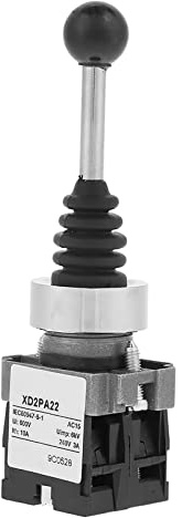 BONKZEBU 1pc XD2PA22CR 2NO 2 Position Spring Return Momentary Stick Joystick Switch, 2 Position Joystick Switch, Momentary, Toggle