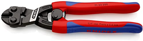 KNIPEX CoBolt Tronchese a doppia leva in confezione, 71 32 200 SB | Self-service rivestiti in materiale bicomponente, forma affusolata