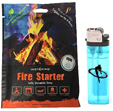 Instafire Fire Starter 30 Pack Bundle w/ (2) Exclusive Lighters