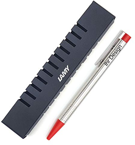 Lamy Kugelschreiber logo matt Modell 205, rot - inkl. Gravur (Lasergravur), Geschenkverpackung und Mine M16 M Mittel Rot