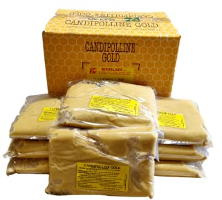 Candipolline Gold - 8 x 1kg Packs of Candipolline Gold Bee Feed - A total of 8kg - Excellent Date - May 2027+ 500g BeeCandee