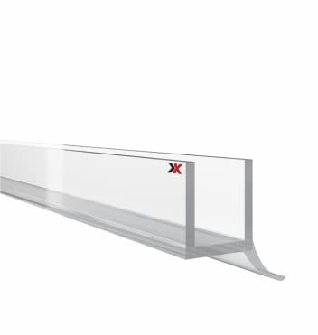 KRAUS Premium Duschdichtung DD-32 Duschtürdichtung für 8mm Glasstärke à 2000mm in transparenter Optik Duschdichtungen für Duschtüren & Duschkabinen Dichtungen bei 135° Neigung