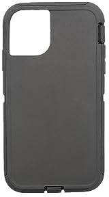 Replacement TPE Rubber Outer Skin Compatible with Otterbox Defender Series Case for iPhone 11 Black