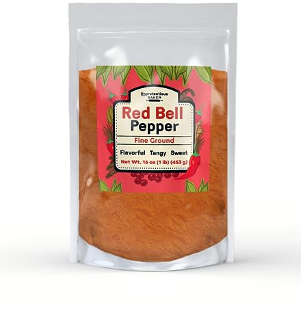 Unpretentious Red Bell Pepper Powder, 1 lb, Fine Ground, Sweet & Tangy, Soups & Stews, Flavorful
